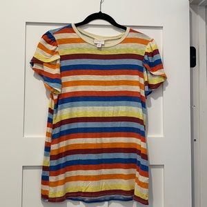 LuLaRoe Multicolor Striped Top